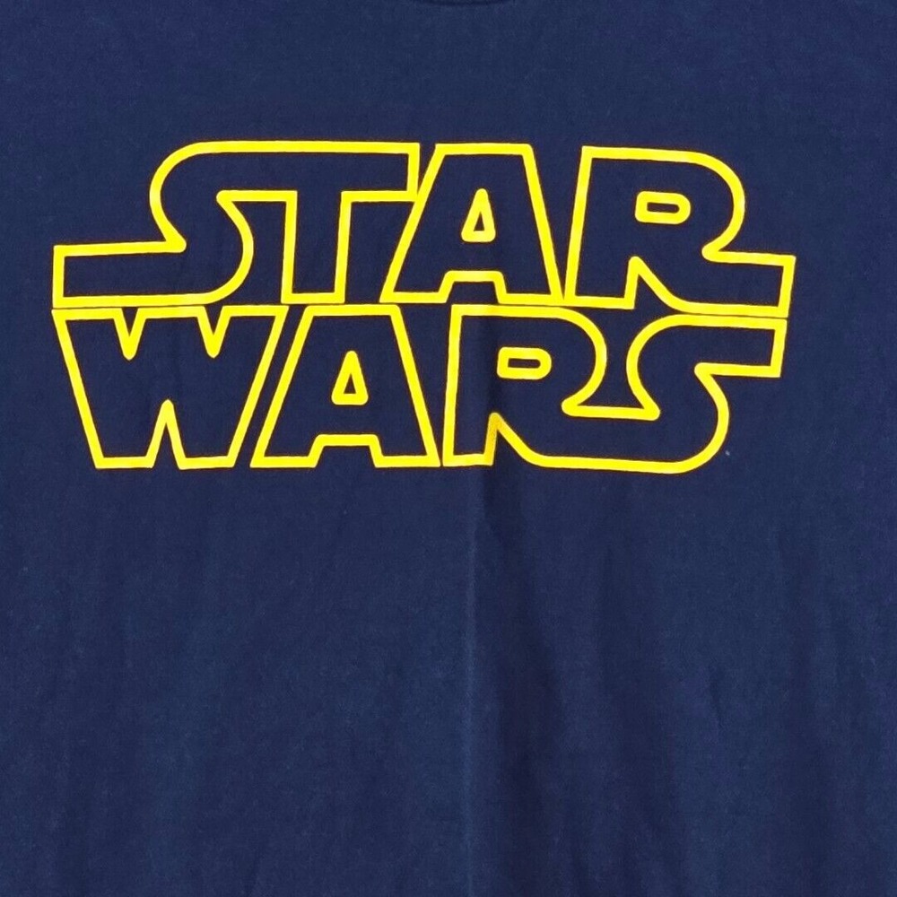 Star Wars OG Logo Graphic T Shirt Men XXL Nerd Retro 90s Style Geek Episode IV